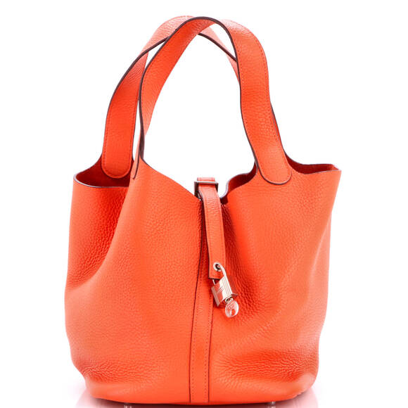Hermes Handbags - Hermes MM Picotin Lock Bag Clemence